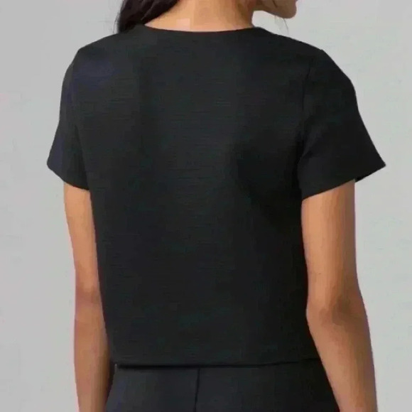 Lululemon Shaped Short Sleeve Black Sz 8 - Picture 3 of 6